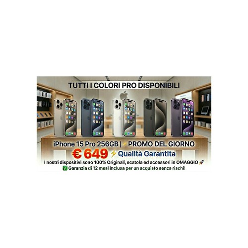 Iphone pro 256gb nuovo - iphone, 15