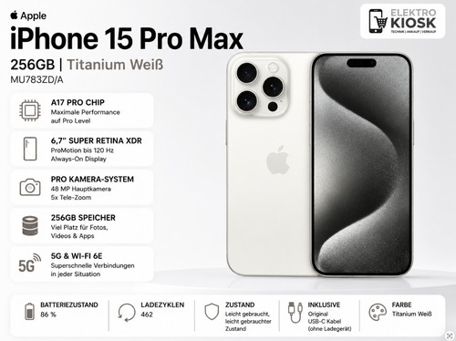 Apple iphone promax 256 gb - iphone, 15
